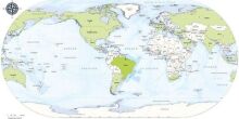 IBGE inicia venda do mapa-múndi com o Brasil no 