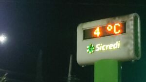 Frio mais intenso já derruba temperaturas 