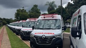 Geraldo Resende comemora entrega de ambulâncias para 11 municípios