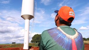 Poço no interior da Reserva faz chegar a água aos índios