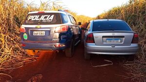 PM encontra carro abandonado em rodovia