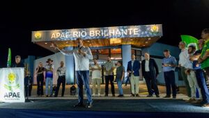 Geraldo inaugura escola da Apae de Rio Brilhante