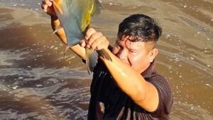 Reserva Indígena recebe uma tonelada de peixes