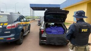 Veículo abordado com 485 kg de maconha em Mundo Novo