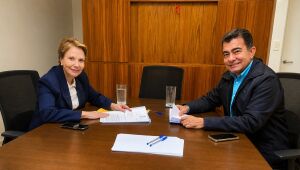 Prefeito leva à senadora pedidos para obras de recapeamento e custeio da saúde