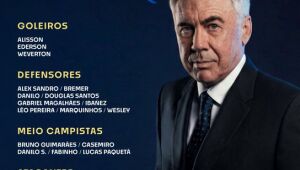 Com Neymar, Ancelotti convoca seleção para a Copa