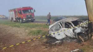 Dois morrem ao bater carro na estrada do Panambi