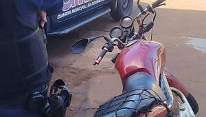 Guarda encontra moto furtada em trânsito 