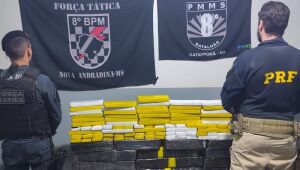 Mulher é presa com 101 quilos de maconha