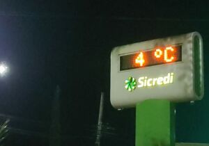 Frio mais intenso já derruba temperaturas 
