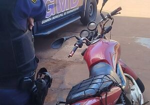 Guarda encontra moto furtada em trânsito 