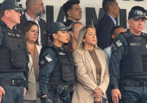 Lia destaca comando inédito de mulheres na segurança