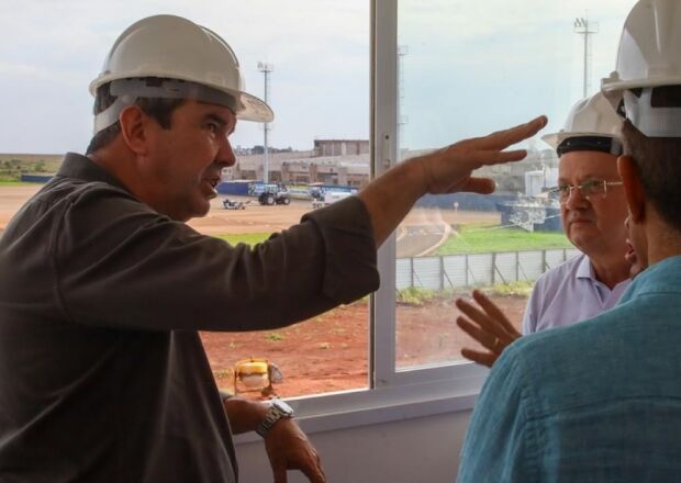 Riedel grava para o programa eleitoral em Dourados