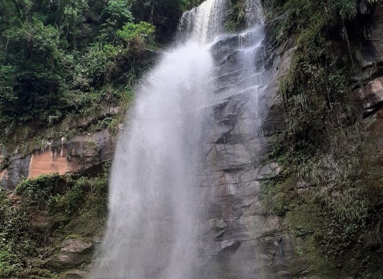 Cachoeira Los Pagos, onde turista sumiu durante trilha