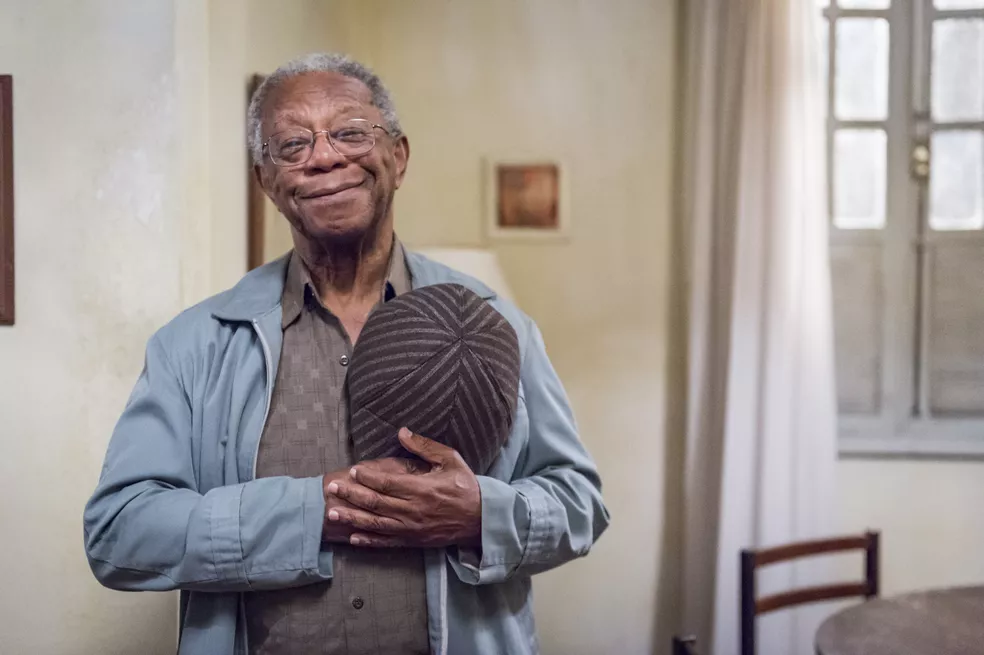 Milton Gonçalves em 'O Tempo Não Para', de 2018 