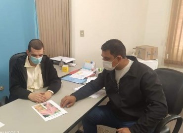 Vereador Pudim, com o secretário Luis Casarin, da Prefeitura