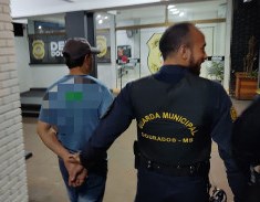 Homem de 57 anos é conduzido à delegacia por guarda municipal