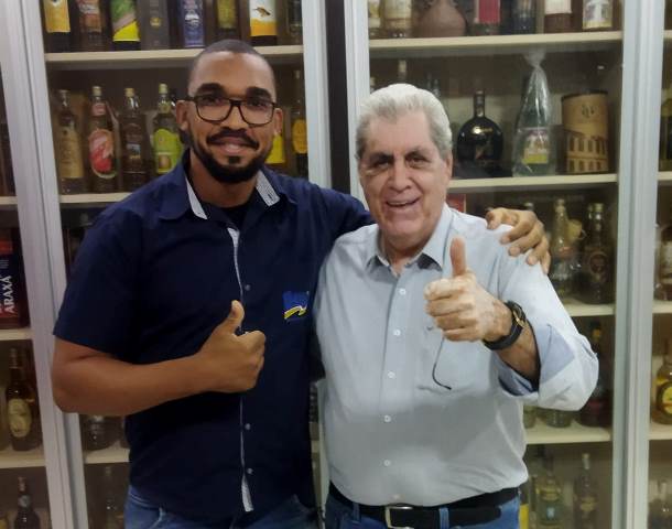 Pré-candidato do MDB com o presidente do Parque dos Jequitibás