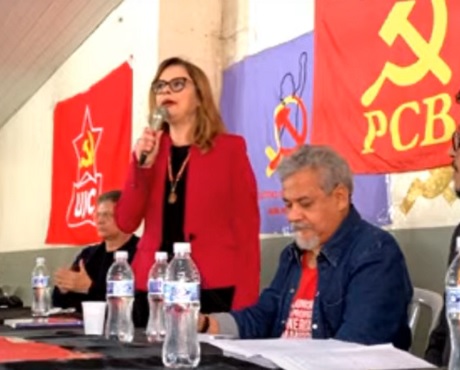 Sofia Manzano discursa na Convenção Nacional do PCB