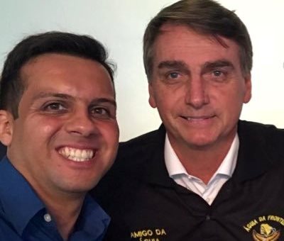 Novo presidente do PL, durante visita de Bolsonaro a Dourados