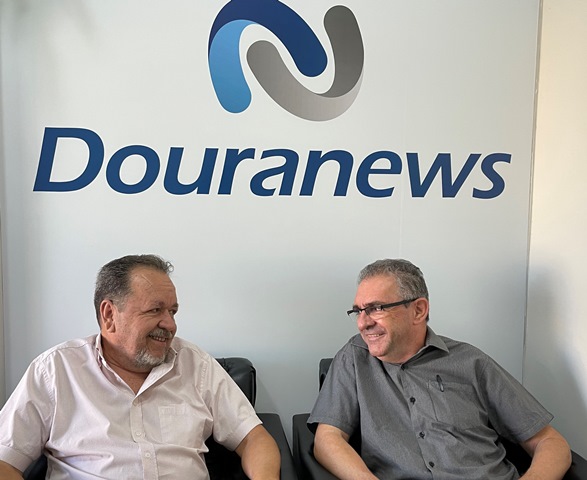 Jornalistas Valfrido Silva e Clóvis de Oliveira, no Douranews