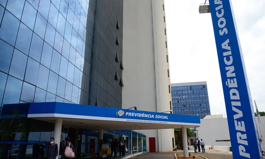 Fachada de agência do INSS em Brasília