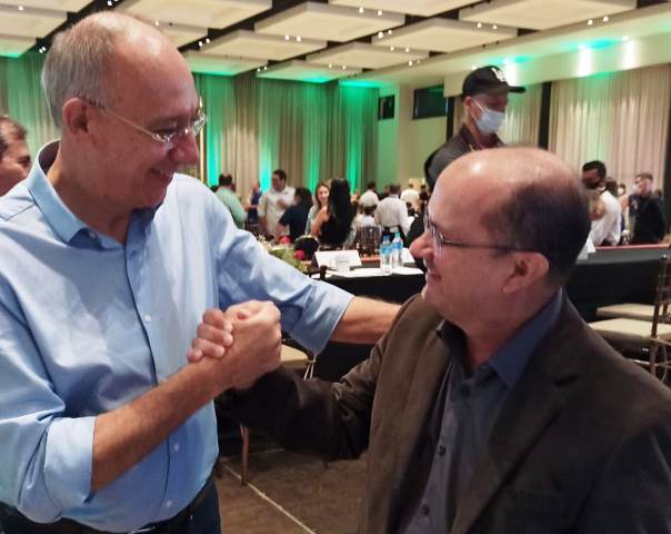 Peluffo, com o vice-governador Barbosinha