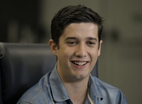 Vereador Kleber, eleito para o primeiro mandato, aos 25 anos