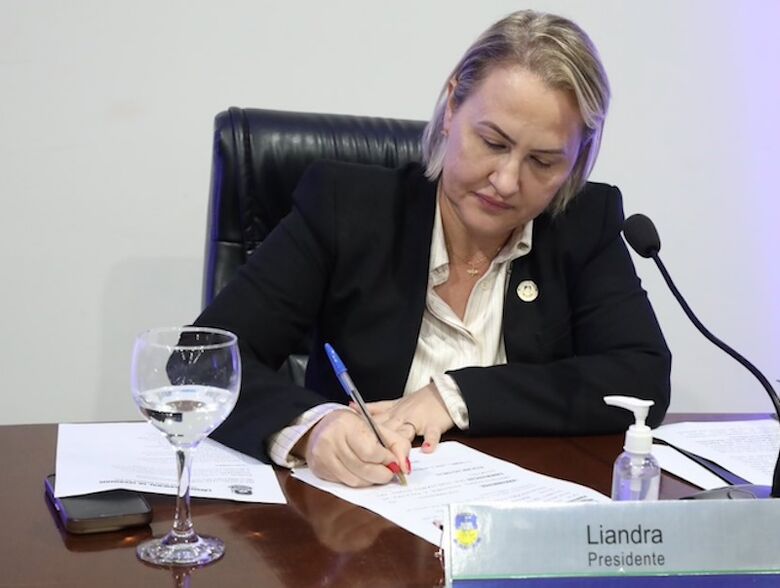 Vereadora Liandra comanda sessão de homenagens nesta quinta