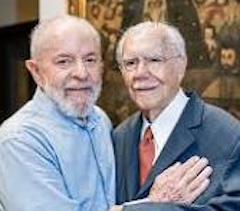 Lula com o ex-presidente José Sarney