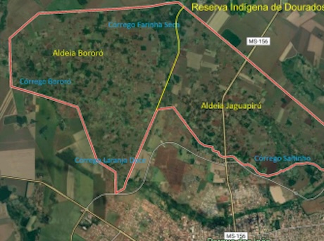 Aldeia Bororó faz divisa com a Jaguapiru, em Dourados