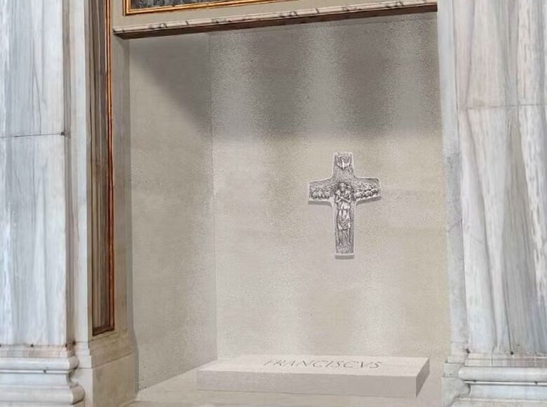Túmulo onde Francisco será enterrado, na Basílica Santa Maria Maior
