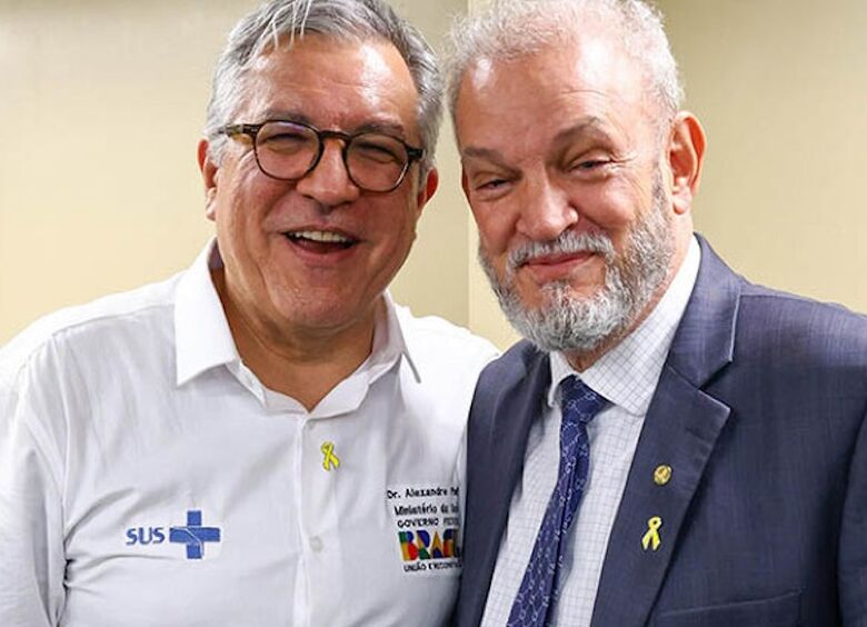 Ministro da Saúde, Alexandre Padilha, com Geraldo Resende
