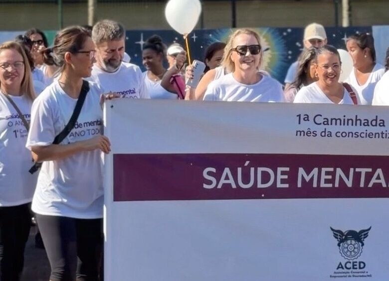 Vereadora tomou parte em caminhada de conscientizacão