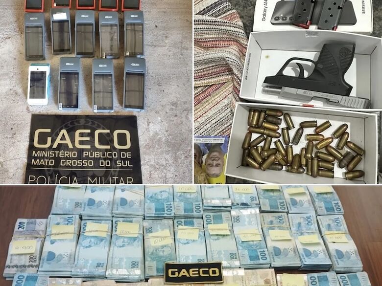 Celulares, armas, munições e dinheiro apreendidos em operação 