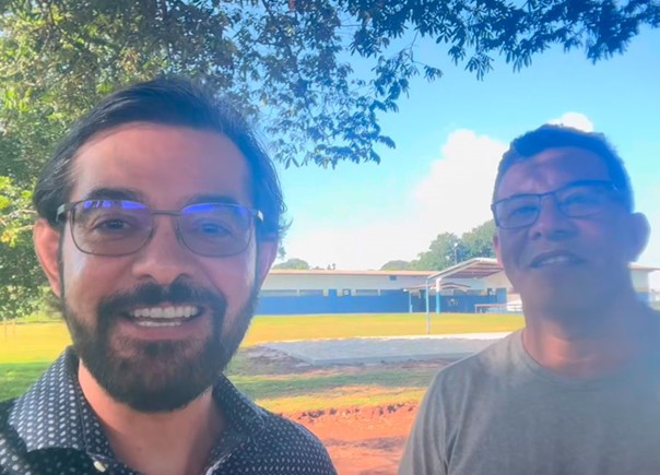 Promotor João Linhares e o diretor Elias Moreira