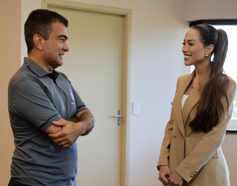 Marçal recebeu a Miss Isadora na Prefeitura