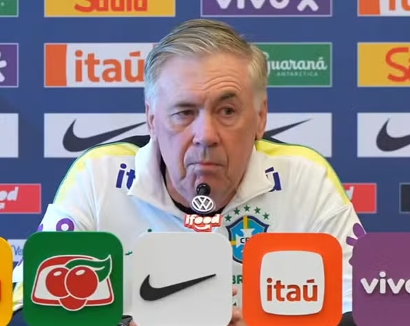 Carlo Ancelotti, técnico da Seleção brasileira