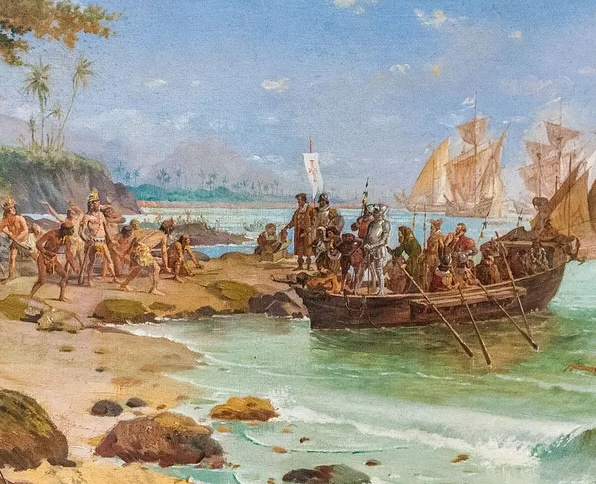 Chegada das naus capitaneadas por Pedro Alvares Cabral