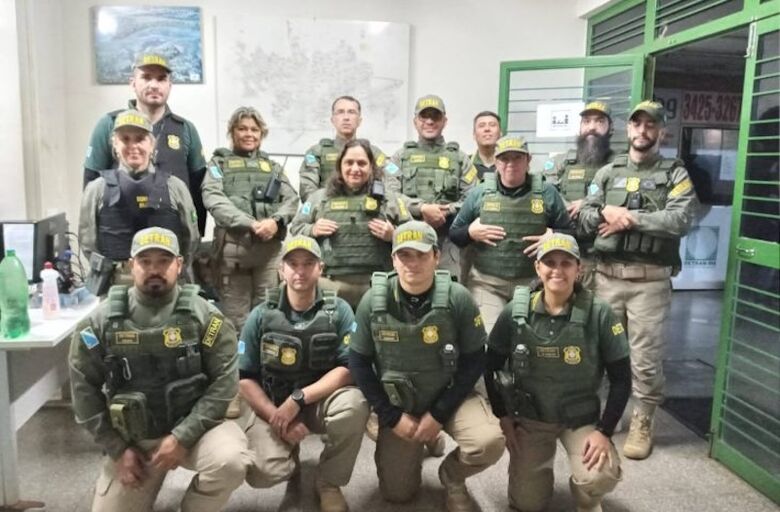 Membros da Unidade Operacional do Detran em Dourados