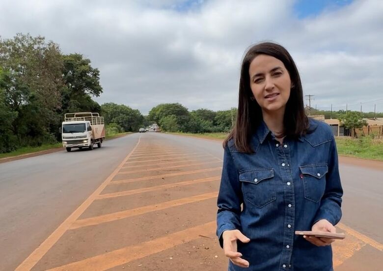 Vice-prefeito confere dificuldades de tráfego em trecho da BR