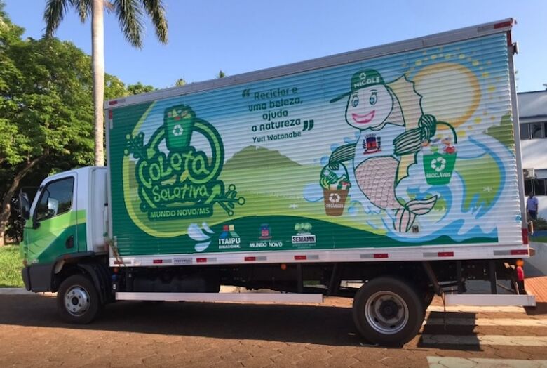 Caminhão ecológico do projeto da Itaipu para Dourados