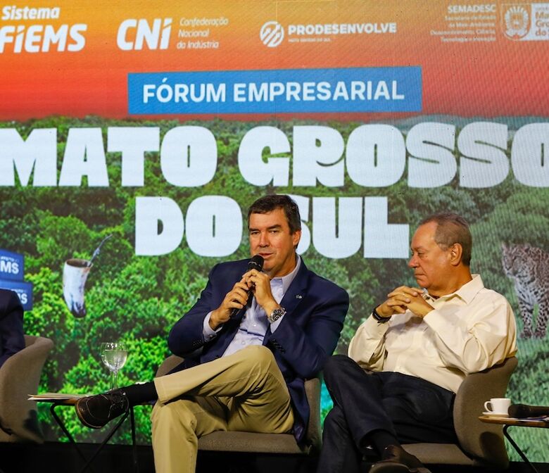 Eduardo Riedel, com o presidente da CNI, em Bonito