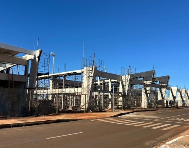 Novo terminal aeroportuário ganha forma em Dourados