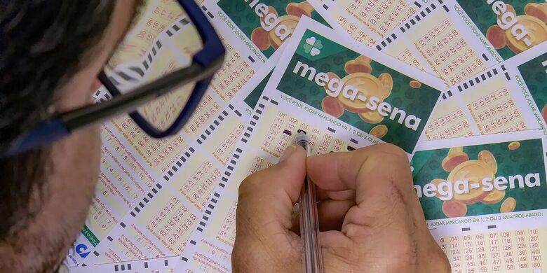 Volante da Mega-Sena, que premiou apostador de Brasília com mais de r$ 30 milhões.