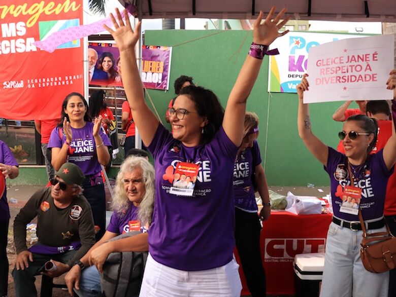 Deputada Gleice Jane mostrou forte presença em convenção