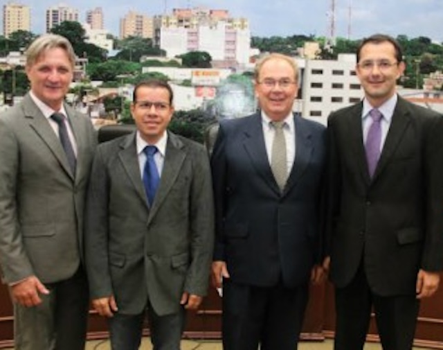 Mesa Diretora 2015/16: Dirceu, Pepa, Idenor e Cirilo