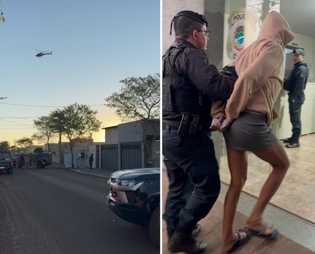 Confronto teve até aeronave em prisão de criminosos