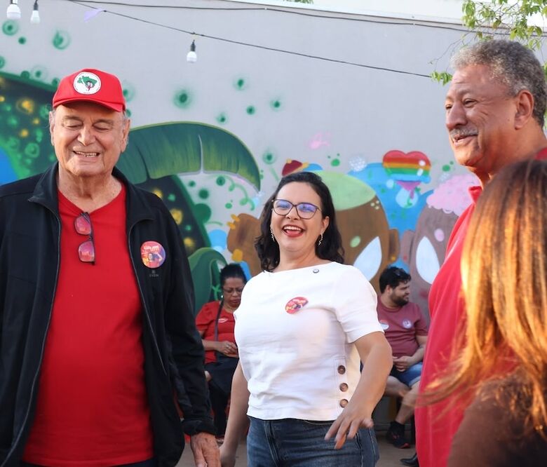 Deputada Gleice Jane, com Tetila e João Grandão 