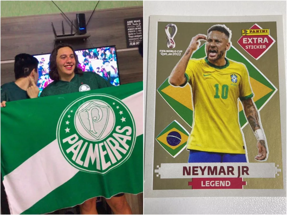 Álbum da Copa: jovem não sabe o que fazer com figurinha rara de Neymar